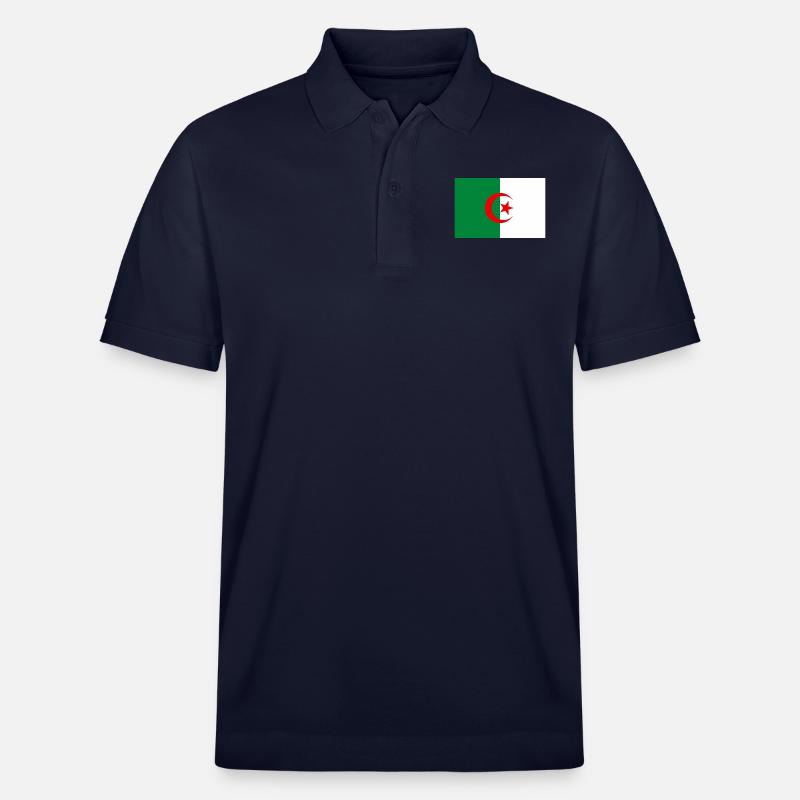 Drapeau de l'Algérie - Polo PREPSTER bio Stanley/Stella Unisexe - bleu marine
