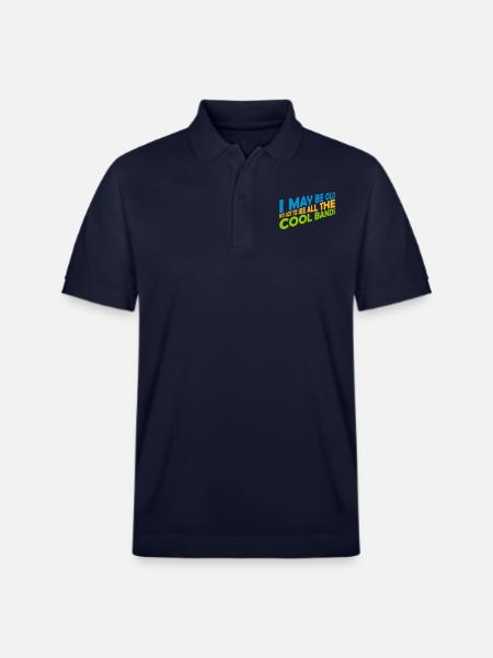 I may be old - Stanley/Stella Unisex Organic Polo Shirt PREPSTER - navy