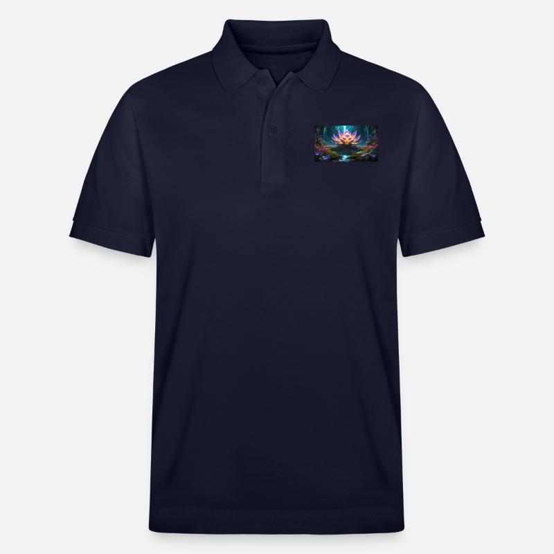 Lotus Blüte - Stanley/Stella Unisex Bio-Poloshirt PREPSTER - Navy