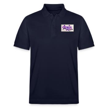 Lilac Orkedea - Stanley/Stella Unisex Organic Polo Shirt PREPSTER - navy - Front - Roxy (174cm) & Andy (188cm)