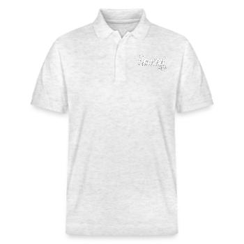 Voyage Life - Polo PREPSTER bio Stanley/Stella Unisexe - blanc chiné - Devant - Roxy (174cm) & Andy (188cm)