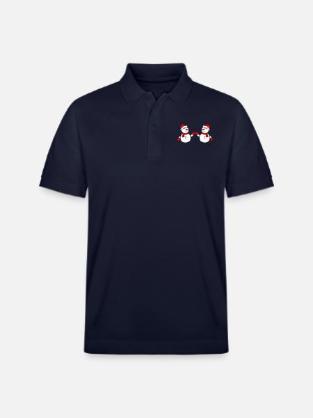 Snowman 2 - Stanley/Stella Unisex Organic Polo Shirt PREPSTER - navy