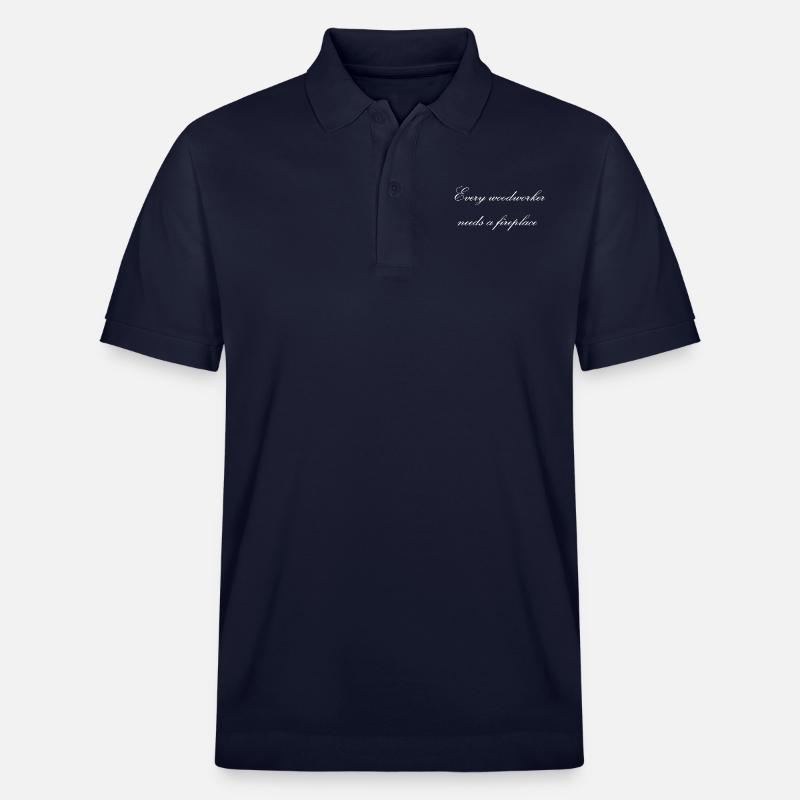 Bûcheron Charpentier Blagues T-shirts - Polo PREPSTER bio Stanley/Stella Unisexe - bleu marine