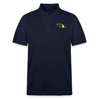 Carp maniac - Stanley/Stella Unisex Organic Polo Shirt PREPSTER - navy - Front - Roxy (174cm) & Andy (188cm)