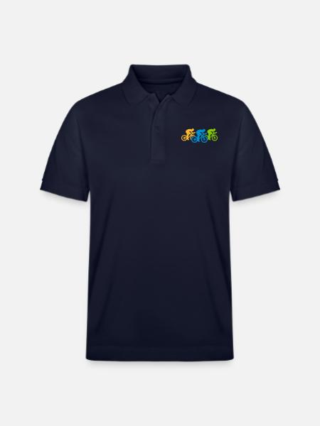 Bicycle Team Triathlon - Stanley/Stella Unisex Organic Polo Shirt PREPSTER - navy