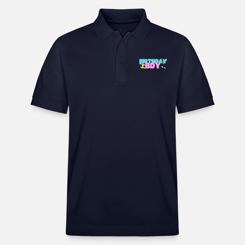 Dino Anniversaire Garçon - Polo PREPSTER bio Stanley/Stella Unisexe - bleu marine