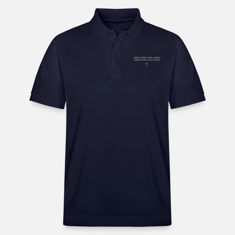 Code secret blanc - Polo PREPSTER bio Stanley/Stella Unisexe - bleu marine