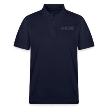 Killing heads - Stanley/Stella Unisex Organic Polo Shirt PREPSTER - navy - Front - Roxy (174cm) & Andy (188cm)