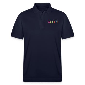Alaaf - Stanley/Stella Unisex Bio-Poloshirt PREPSTER - Navy - Vorne - Roxy (174cm) & Andy (188cm)