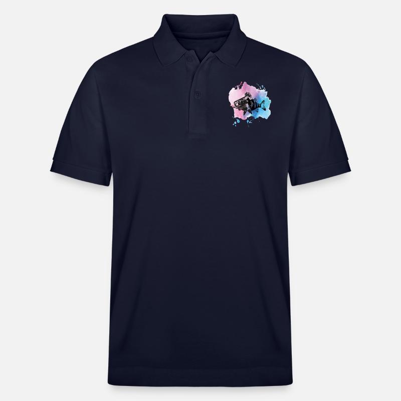 perche de pêche - Polo PREPSTER bio Stanley/Stella Unisexe - bleu marine