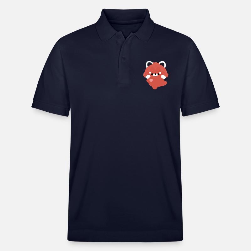 Amour Panda Rouge - Polo PREPSTER bio Stanley/Stella Unisexe - bleu marine