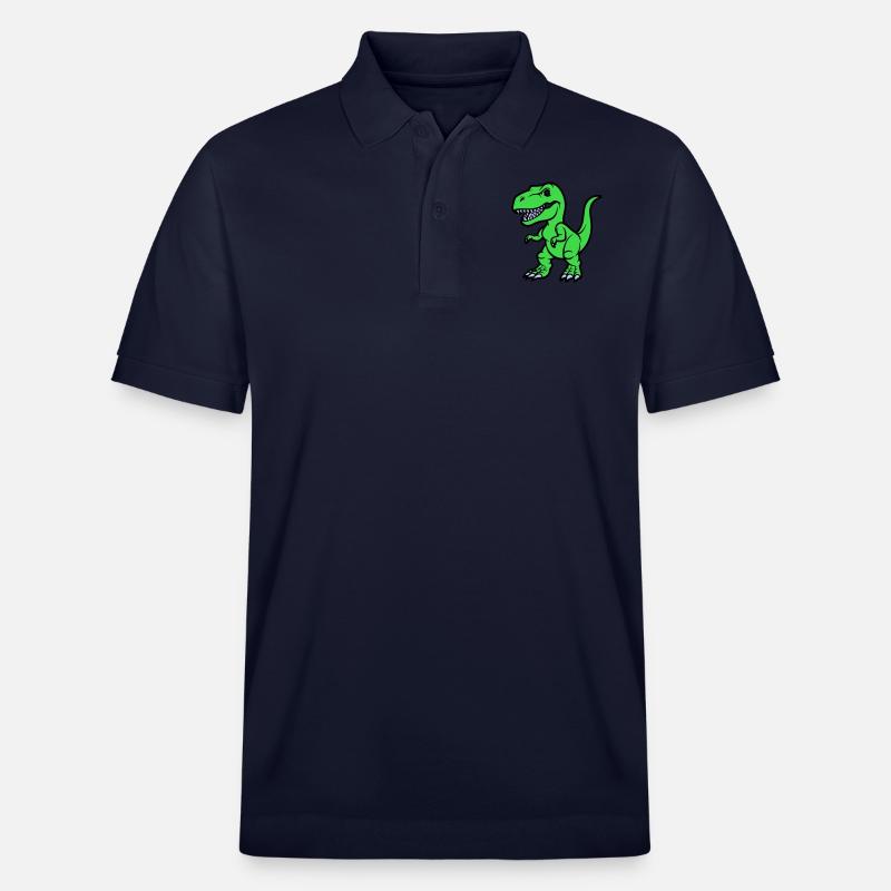 Bande dessinée T Rex - Polo PREPSTER bio Stanley/Stella Unisexe - bleu marine