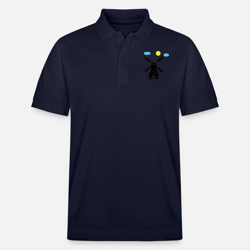 Moulin à vent - Polo PREPSTER bio Stanley/Stella Unisexe - bleu marine