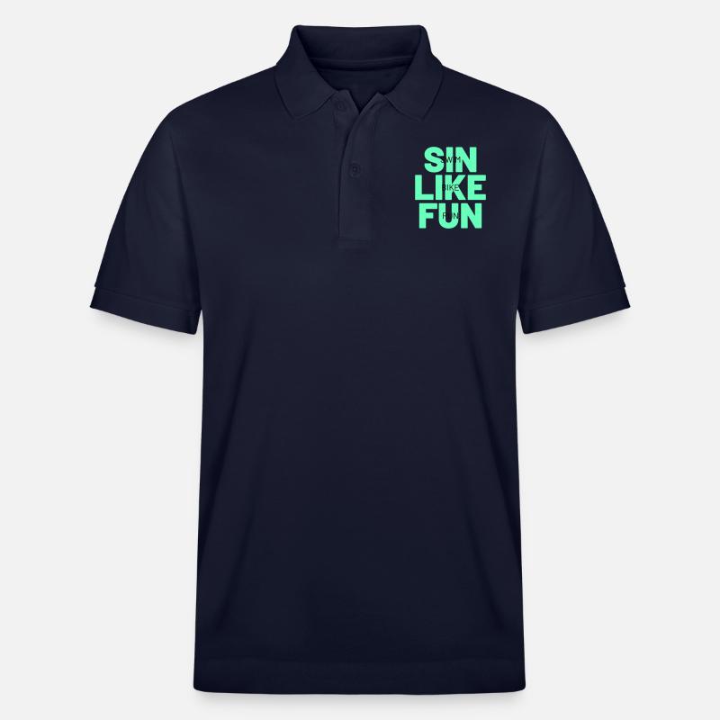 TRIATHLON sin like fun - Stanley/Stella Unisex Bio-Poloshirt PREPSTER - Navy