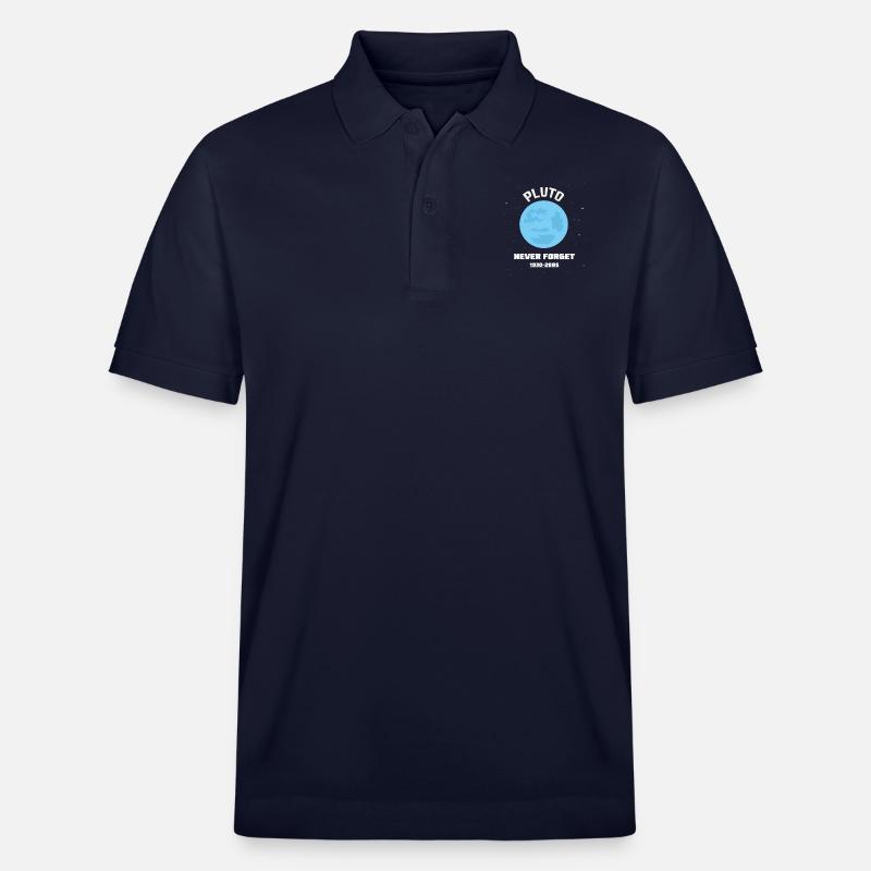PLUTO NEVER FORGET 1930-2006 - Stanley/Stella Unisex Bio-Poloshirt PREPSTER - Navy