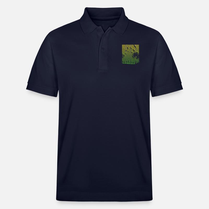 Illusion, Strichcode - Stanley/Stella Unisex Bio-Poloshirt PREPSTER - Navy
