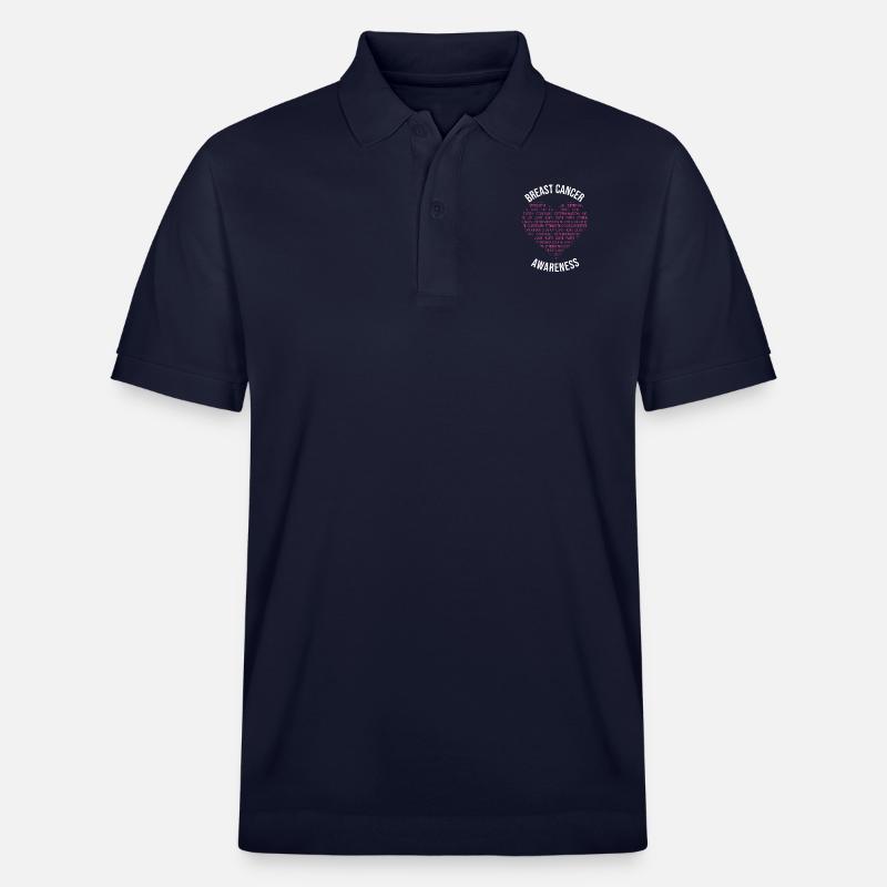 Brustkrebs-Bewusstsein - Stanley/Stella Unisex Bio-Poloshirt PREPSTER - Navy