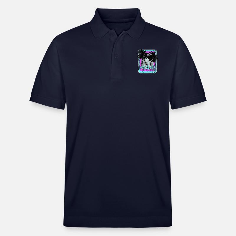 Miami Retro - Geschenkidee - Stanley/Stella Unisex Bio-Poloshirt PREPSTER - Navy
