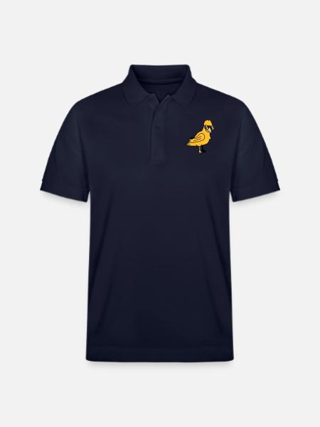 Cool Parrot Bird - Stanley/Stella Unisex Organic Polo Shirt PREPSTER - navy