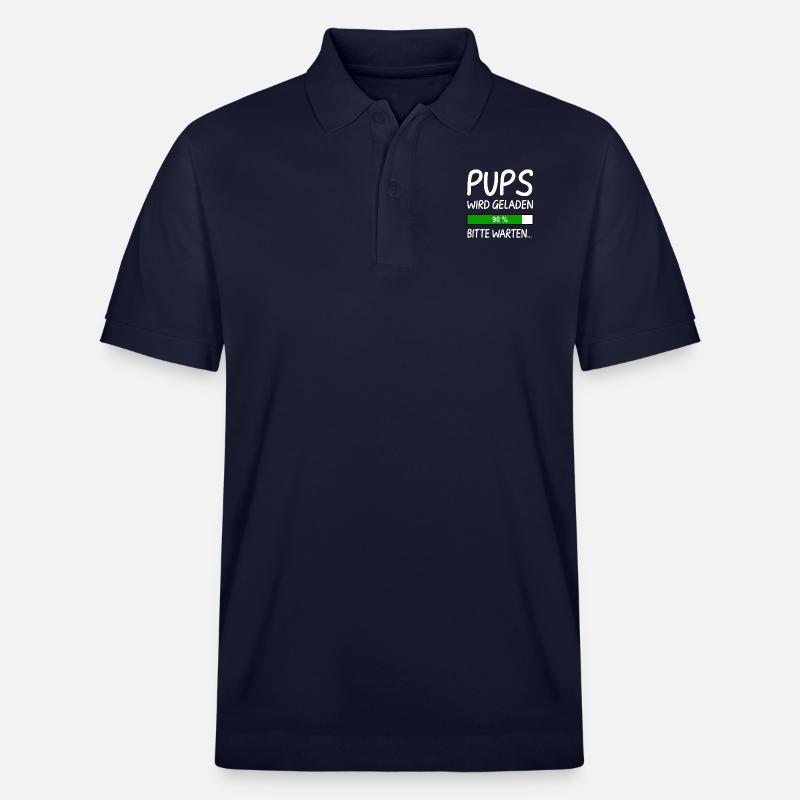 Pups Wird Geladen Bitte Warten - Stanley/Stella Unisex Bio-Poloshirt PREPSTER - Navy