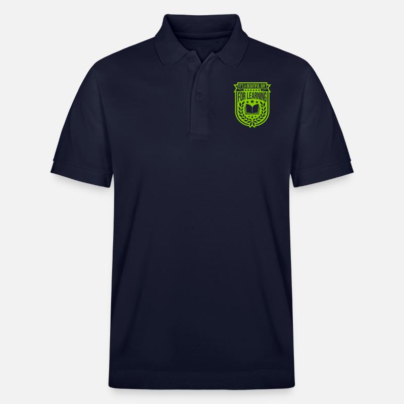 beautiful day for learning - Stanley/Stella Unisex Bio-Poloshirt PREPSTER - Navy