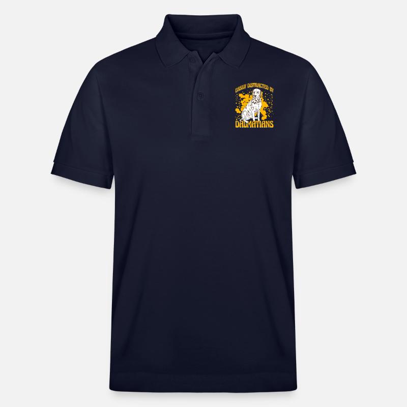 Facilement distrait mes Dalmatiens - Polo PREPSTER bio Stanley/Stella Unisexe - bleu marine