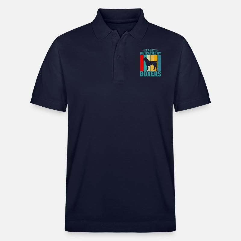 Easily distracted by boxers - Stanley/Stella Unisex Bio-Poloshirt PREPSTER - Navy