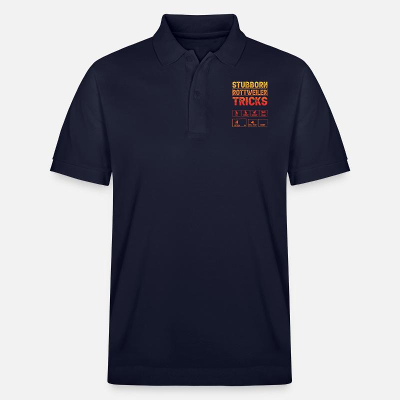 Stubborn Rottweiler Tricks - Stanley/Stella Unisex Bio-Poloshirt PREPSTER - Navy