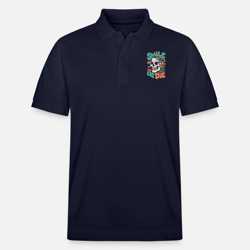 LÄCHELN ODER STERBEN - Stanley/Stella Unisex Bio-Poloshirt PREPSTER - Navy