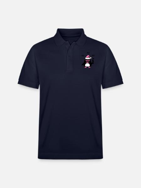 Beach Duck Christmas - Stanley/Stella Unisex Organic Polo Shirt PREPSTER - navy