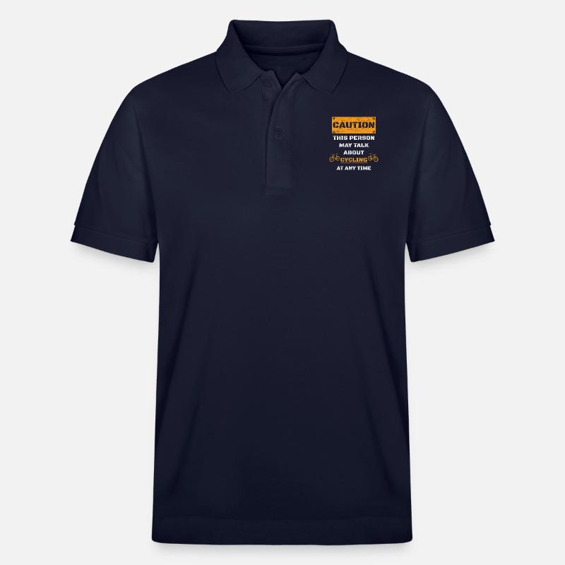 ATTENTION ATTENTION PARLER HOBBY Cyclisme - Polo PREPSTER bio Stanley/Stella Unisexe - bleu marine