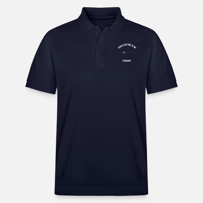 Funny Video Editor Geschenk - Stanley/Stella Unisex Bio-Poloshirt PREPSTER - Navy