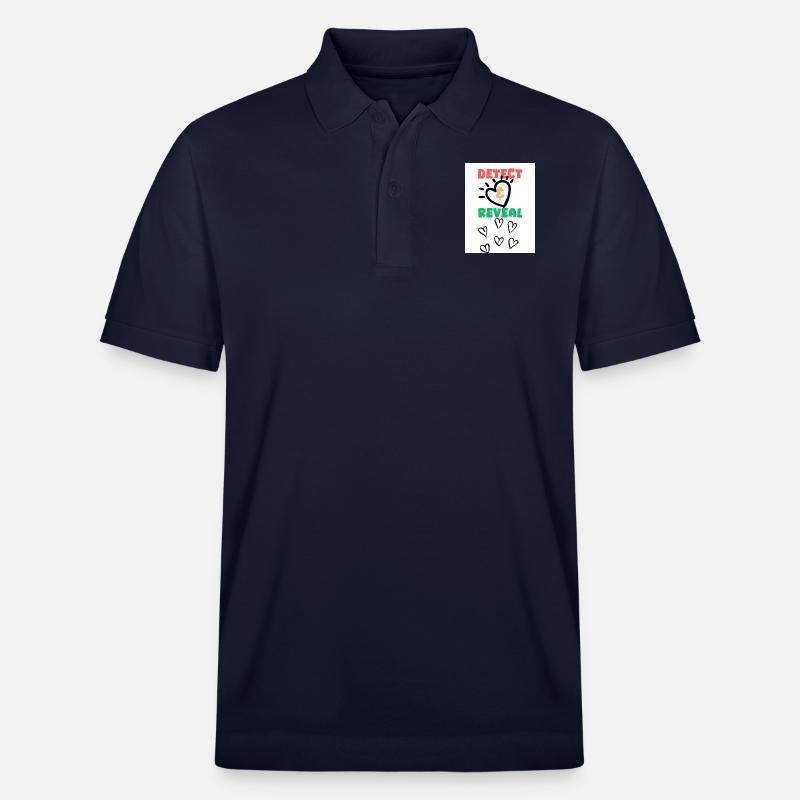 Détecter, révéler. Détecter, révéler. - Polo PREPSTER bio Stanley/Stella Unisexe - bleu marine