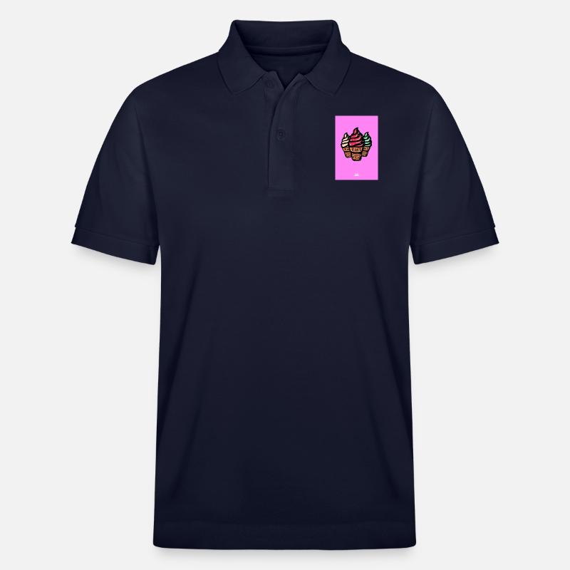 crème glacée molle - Polo PREPSTER bio Stanley/Stella Unisexe - bleu marine