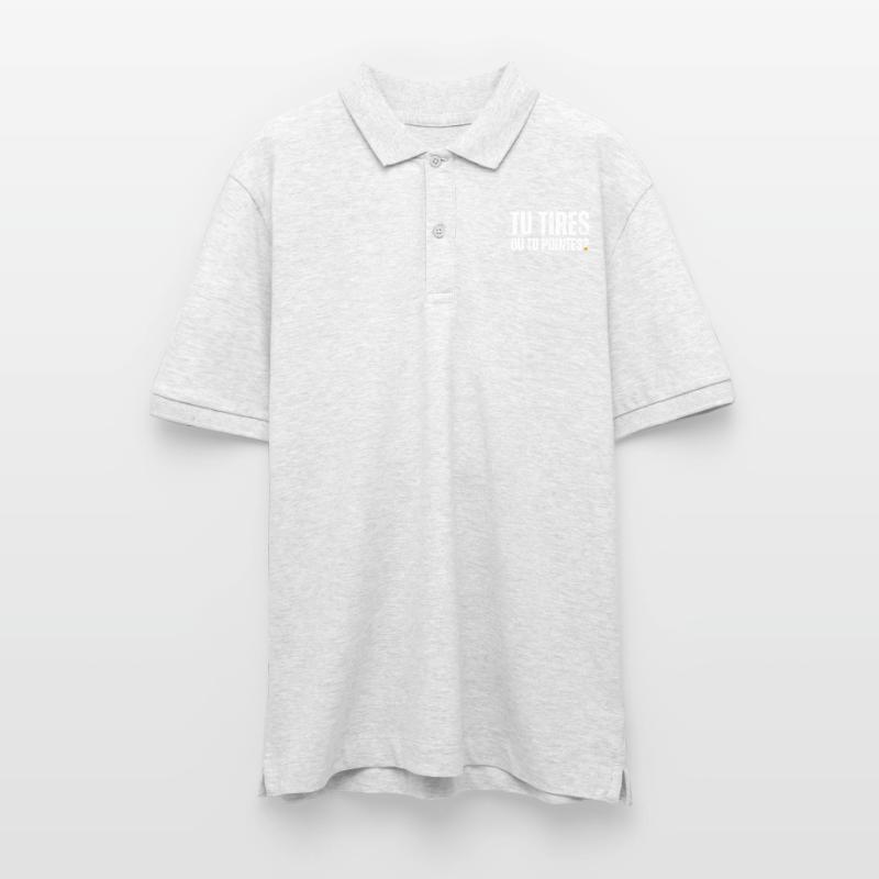 Sie schießen oder Sie zeigen, Petanque-Humor-Geschenk Stanley/Stella Unisex Bio-Poloshirt PREPSTER