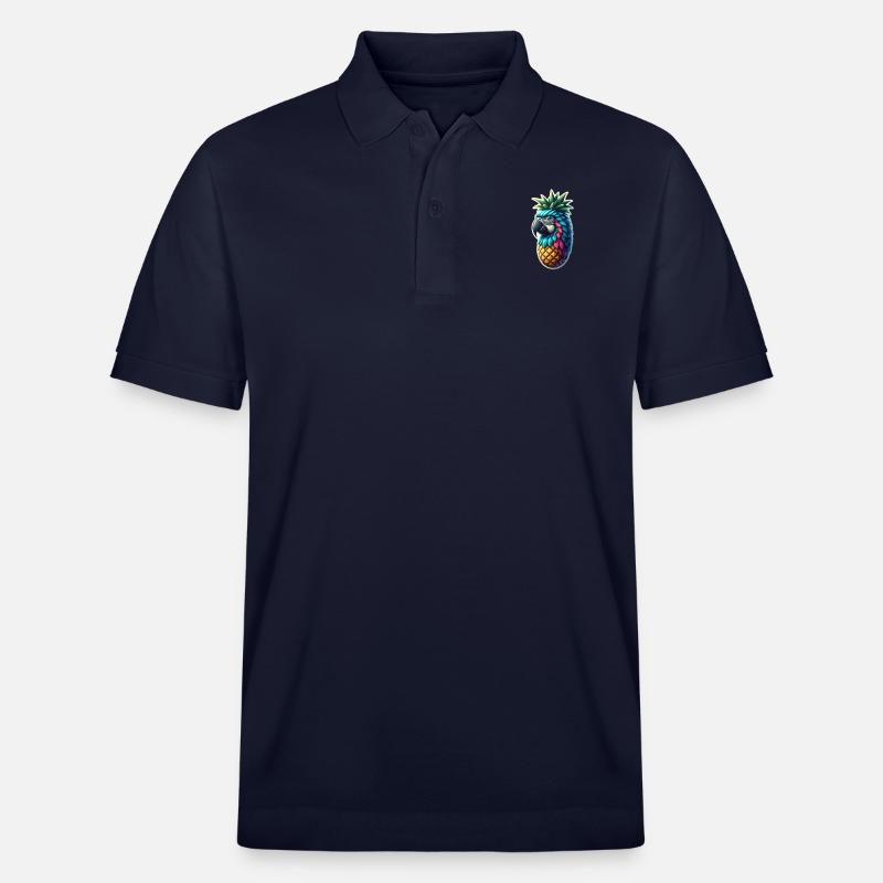 Ananas-Papagei - Stanley/Stella Unisex Bio-Poloshirt PREPSTER - Navy