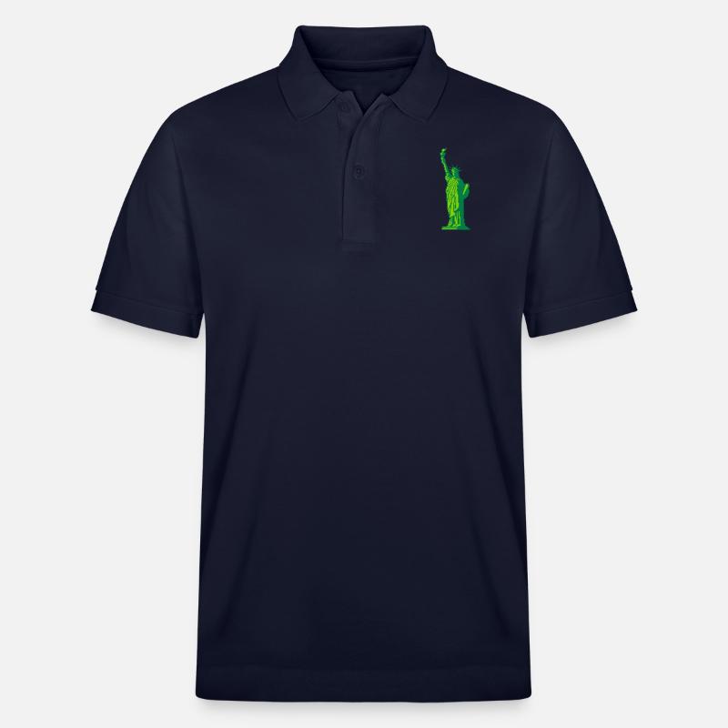 8bit Freiheitsstatue - Stanley/Stella Unisex Bio-Poloshirt PREPSTER - Navy