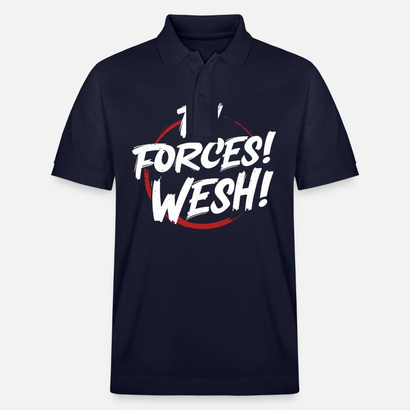 Tu forces! wesh! - Polo PREPSTER bio Stanley/Stella Unisexe - bleu marine