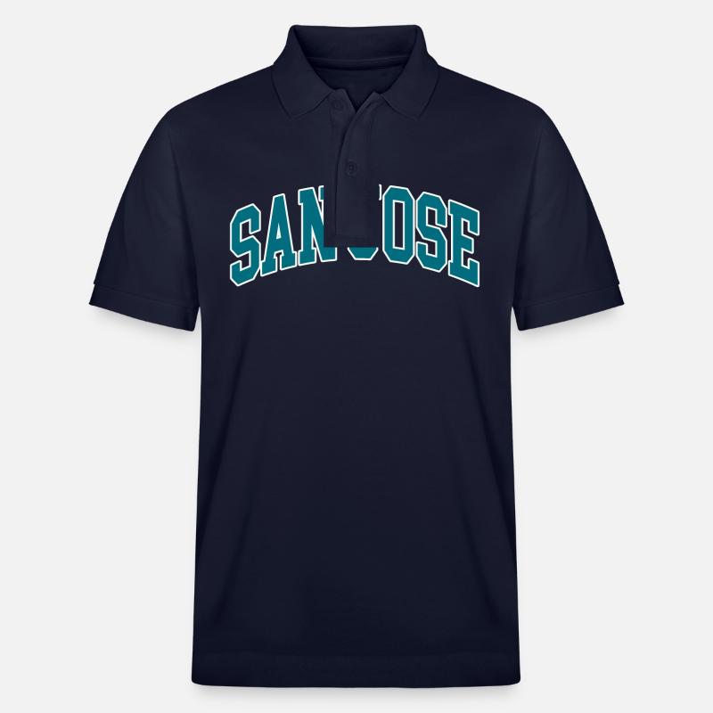San Jose blue white - Stanley/Stella Unisex Bio-Poloshirt PREPSTER - Navy