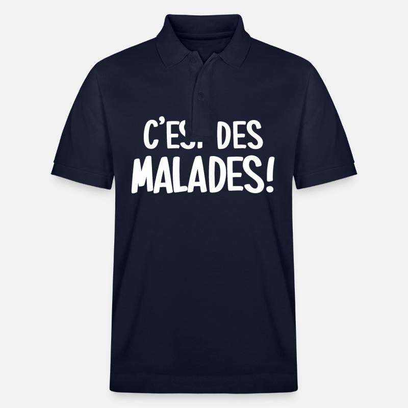 C'est des malades! - Polo PREPSTER bio Stanley/Stella Unisexe - bleu marine