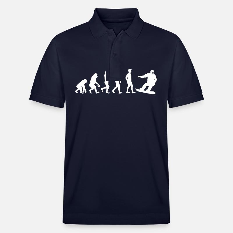 Evolution snowboarder - Polo PREPSTER bio Stanley/Stella Unisexe - bleu marine