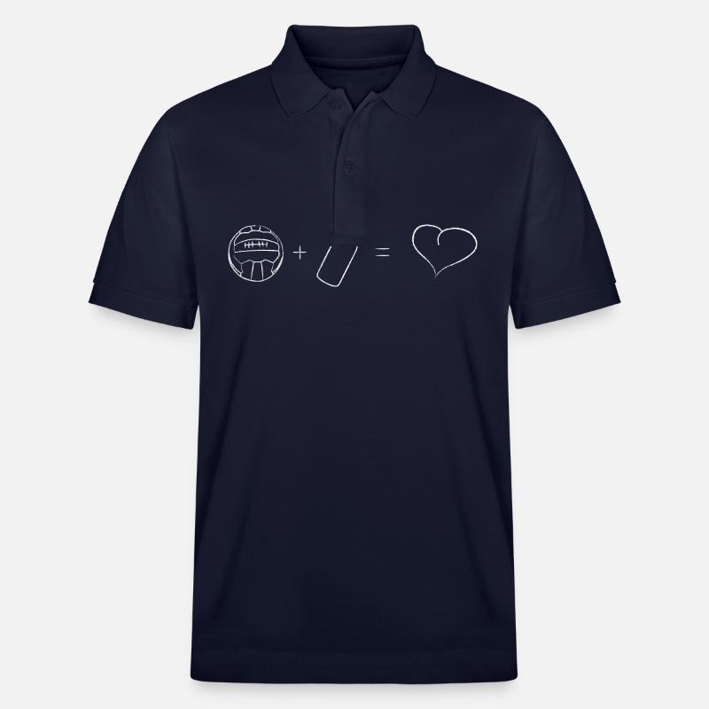 Fußball + Bier = ♥ - Stanley/Stella Unisex Bio-Poloshirt PREPSTER - Navy