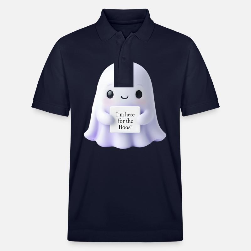 Halloween Spruch Geist Geschenkidee - Stanley/Stella Unisex Bio-Poloshirt PREPSTER - Navy
