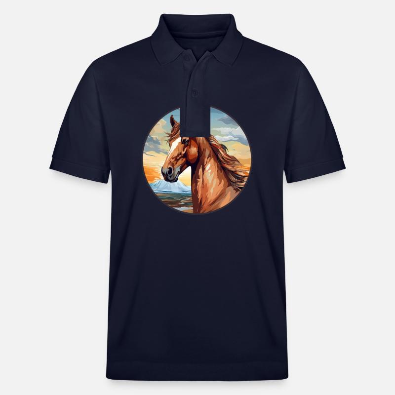 Pferd - Stanley/Stella Unisex Bio-Poloshirt PREPSTER - Navy