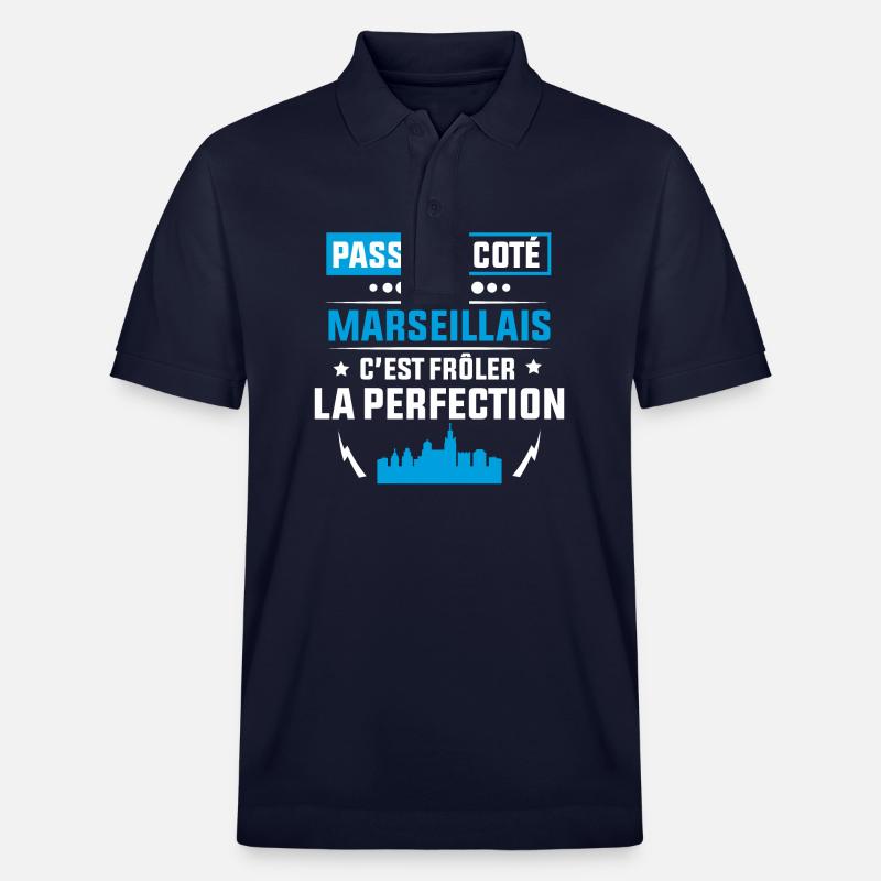 Idée cadeau pour un marseillais - Polo PREPSTER bio Stanley/Stella Unisexe - bleu marine