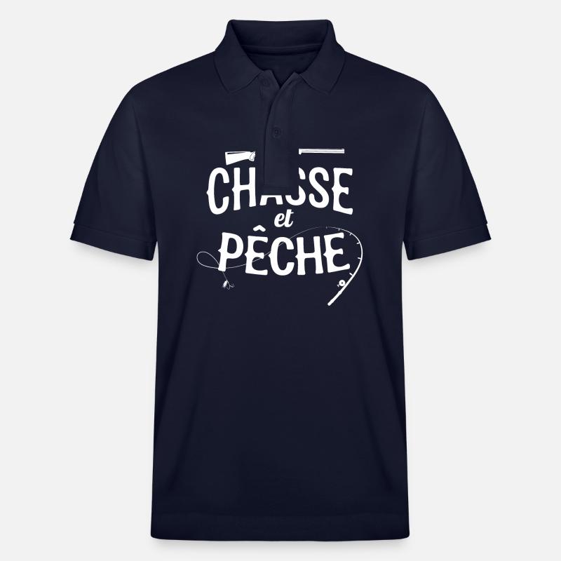Chasse et pêche - Polo PREPSTER bio Stanley/Stella Unisexe - bleu marine