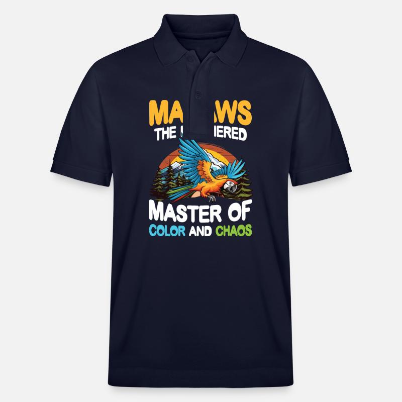 Macaws The Feathered Masters - Stanley/Stella Unisex Bio-Poloshirt PREPSTER - Navy