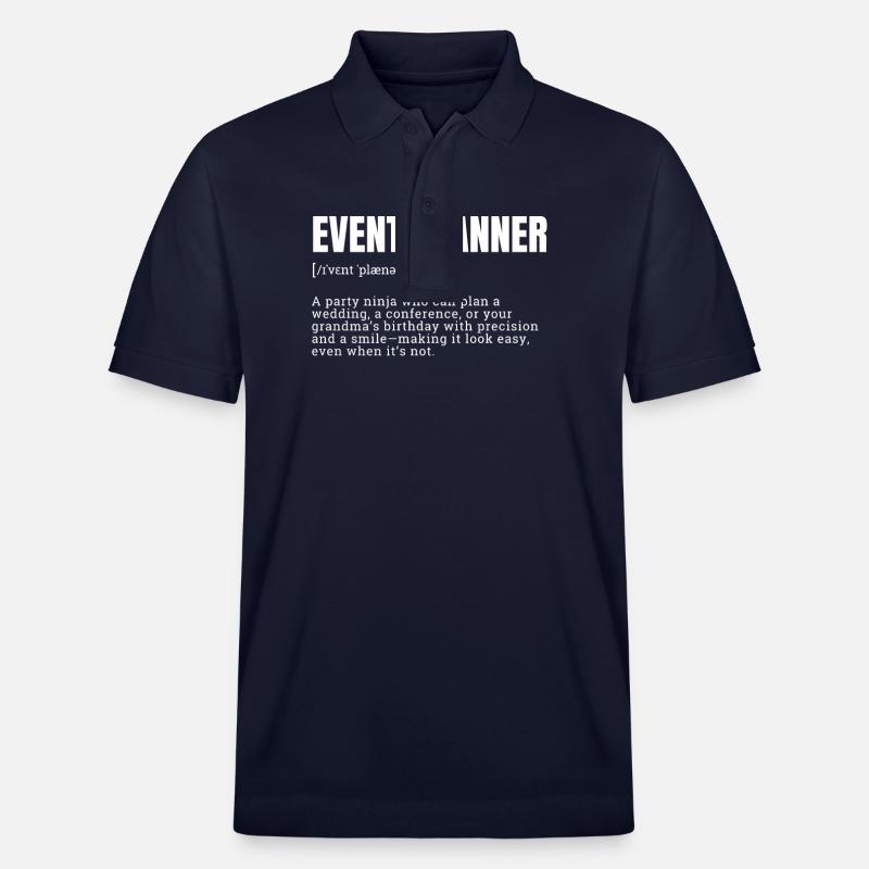 Creative Event Planner Definition T-Shirts - Stanley/Stella Unisex Bio-Poloshirt PREPSTER - Navy