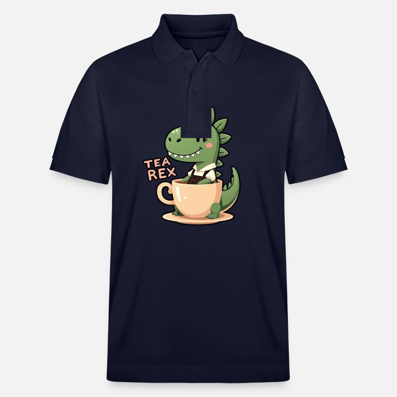 Tea Rex TRex Lederhose - Stanley/Stella Unisex Bio-Poloshirt PREPSTER - Navy