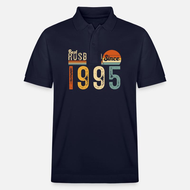 Bester Ehemann seit 1995 - Stanley/Stella Unisex Bio-Poloshirt PREPSTER - Navy